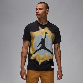 Nike Jordan Mens Core Short Sleeve Crew 84 Olympics - Black/Gold Size 3XL