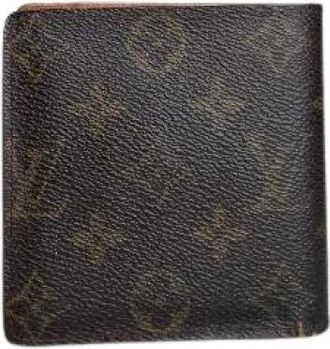 Louis Vuitton Pre-owned Monogram Canvas Portemonnee - Dames - Vintage Accessoires - Bruin - ONE Size - Vintage