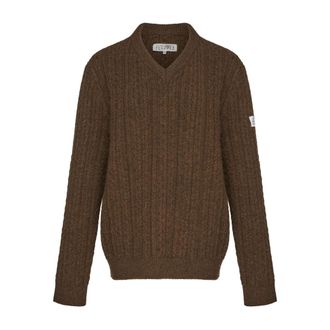 Maison Margiela V-neck Ribbed Sweater