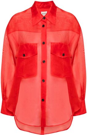 Khaite Mahmet silk shirt - women - Silk - S - Red