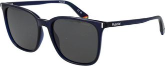 Polaroid Blauwe Plastic Zonnebril