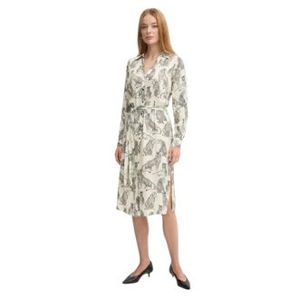 Twinset Dames, Jurken, Beige, Maat: XS Viscose