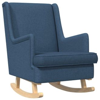 vidaXL Mecedora Azul 62 X 80 X 85 Cm Tela Vidaxl