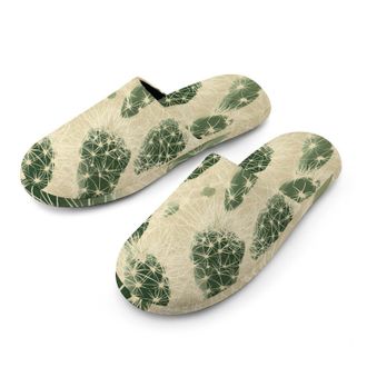 Generic Desert Cactus Thorns Landscapes Mens House Slippers Slip Indoor Slipper On Shoes Warm Outdoor