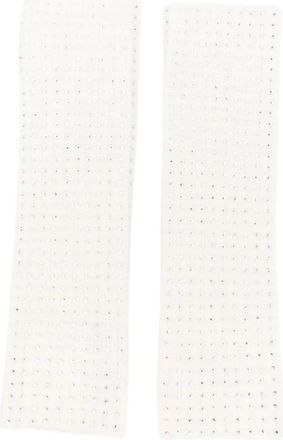 Maje Verfraaide wollen handschoenen - Beige