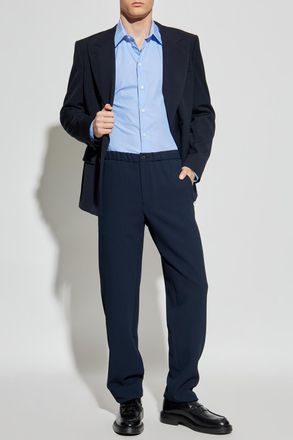 Emporio Armani Cotton Shirt, Mens, Blue