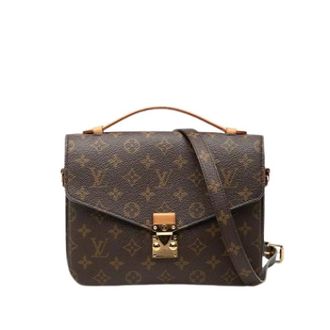 Louis Vuitton Pre-owned Pochette Metis - Dames - Pre-owned - Bruin - Maat: ONE Size Zijde