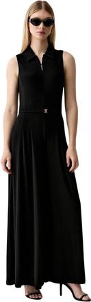 Joseph Ribkoff Wijde Jumpsuit Met Ritssluiting - Dames - Jumpsuits - Zwart - L - Polyester - Jumpsuits & Playsuits