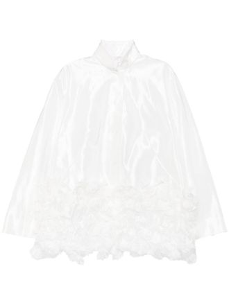 Shiatzy Chen lace embroidery oversized jacket - White