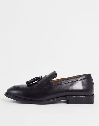 schuh Raheem - Mocassini in pelle nera-Nero