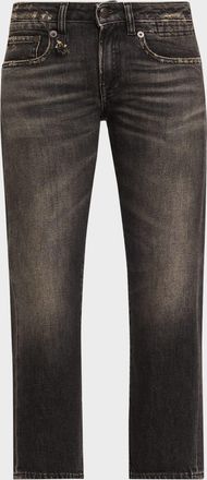 R13 Boy Straight Ankle Jeans