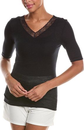 Hanro Hanro Woolen Lace Wool & Silk-Blend Top