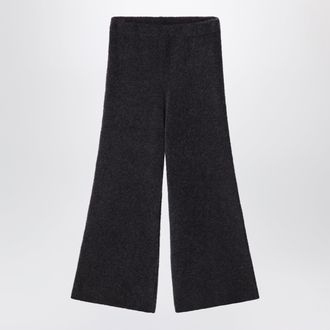 Douuod Pantaloni in maglia boucl&eacute; marrone ebano