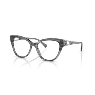 Emporio Armani 3212 Vista Translucent Grey Acetate Cat-Eye Eyeglasses