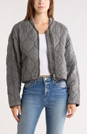 Blank NYC Quilted Bomber Jacket in Unwind at Nordstrom Rack, Size Large