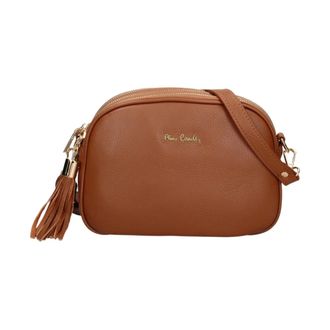 Pierre Cardin Crossbody Tas - Dames - Schoudertassen - Bruin - ONE Size - Leer - Tassen