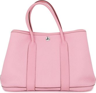 Herm&egrave;s Pink Negonda Leather Handbag Tote Bag (Pre-Owned)