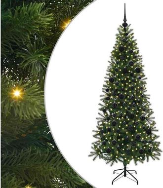vidaXL &Aacute;rbol De Navidad Artificial Con 300 Led Verde 180 Cm Pe Y Pvc Vidaxl