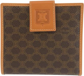 Celine Brown Pvc Leather Wallet (Bi-Fold) (Pre-Owned)