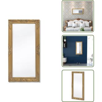 vidaXL The Living Store Specchio da Parete Stile Barocco 100x50 cm Oro - Specchio barocco