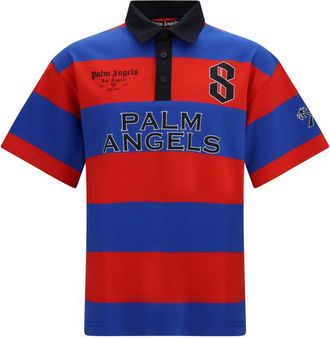 Palm Angels Multicolor Stripes Shirt Collar Polo