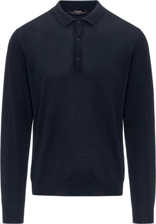 K-Way Rey poloshirt met knoopsluiting - Blauw