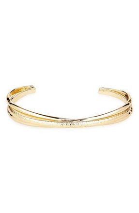 BaubleBar Crossover Bangle Bracelet in Gold at Nordstrom Rack