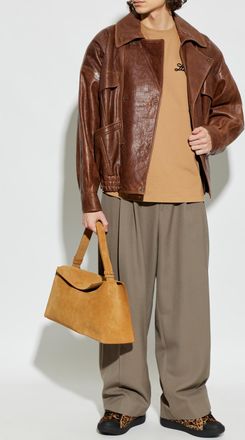 Lanvin T-shirt With Logo, Mens, Beige