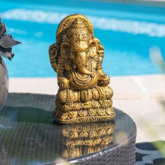Wanda Collection Estatua Ganesh Dorada 40 Cm