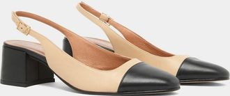 Jonak Leren slingback pumps, Dhapon