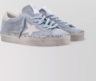 Golden Goose leather star patch sneakers