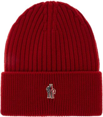 Moncler Apr&egrave;s-Ski Muts - Heren - Hoeden - Rood - ONE Size - Wol - Accessoires
