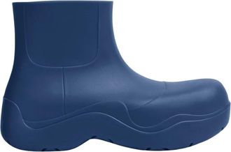 Bottega Veneta Puddle Enkellaars - Heren - Regenlaarzen - Blauw - 40 EU - Katoen - Schoenen