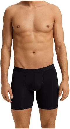 Hanro Micro Touch Long Leg Boxer Brief Mens Underwear Black : 2XL, Elastane/Polyamide