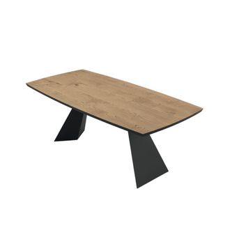 MondoViro Mesa fija en madera beige cm 200x100 75h