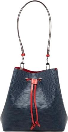 Louis Vuitton Pre-owned Neo Noe Bucket Bag - Dames - Vintage Tas - Blauw - ONE Size - Leer - Vintage