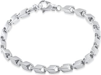 Pompeii3 Mens Classic Solid Seed 14k Gold (29grams) or Platinum (47gram) 4mm Bracelet 8