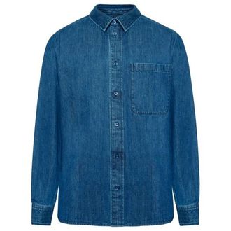 Knowledge Cotton Apparel Loose Denim Shirt Hemd f&uuml;r Herren | blau