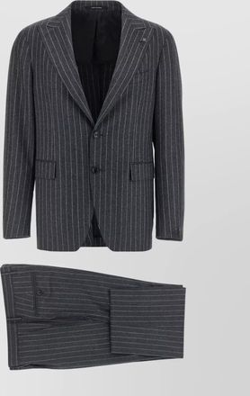 Tagliatore pinstriped virgin wool single breasted suit