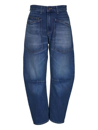 Nili Lotan Shon Bedford patch-pocket jeans - Blue