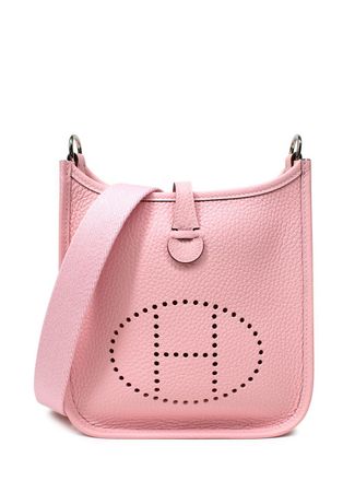 Herm&egrave;s Mini Evelyn Rose Sakura with Palladium Hardware