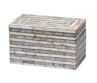 Jamie Young Co. Roosevelt Grey Mother of Pearl Decorative Box, Small at Nordstrom