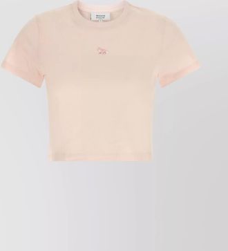 Maison Kitsuné cropped fox short sleeve t-shirt