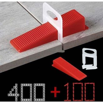 OEM Sistema De Nivelaci&oacute;n De Baldosas Con Junta De 3 Mm, 400 Leng&uuml;etas De Tracci&oacute;n, Juego De 100 Cu&ntilde;as Reutilizables, Sistema De Nivelaci&oacute;n Para Baldosas 