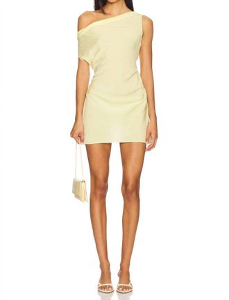 Lioness Sweetheart Mini Dress In Butter