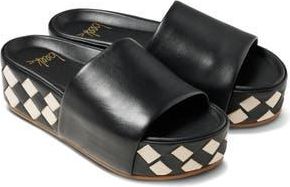 beek Albatross Woven Slide in Eggshell/Black at Nordstrom Rack, Size 8