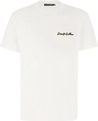 Dolce & Gabbana T-shirt - Heren - T-shirts - Wit - XL - Tops