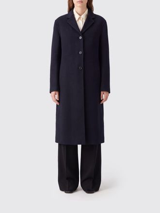 Jil Sander Cappotto lungo monopetto in cashmere e seta
