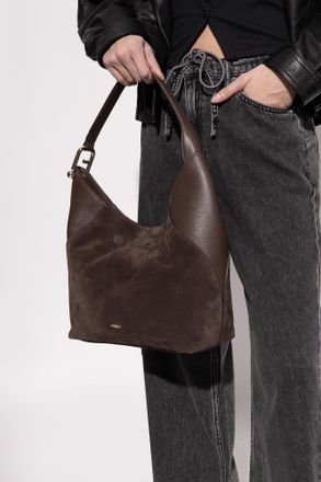 Furla Lara Medium Shopper Bag, Womens, Brown