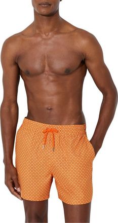 Reiss Oreint Swim Trunks in Tangerine Orang at Nordstrom, Size Xx-Large